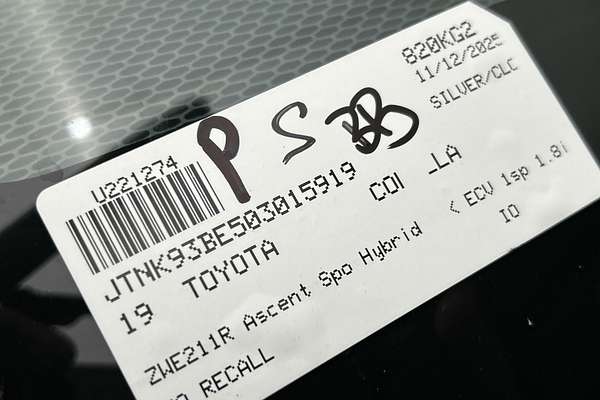 2019 Toyota Corolla Ascent Sport Hybrid ZWE211R thumb-23