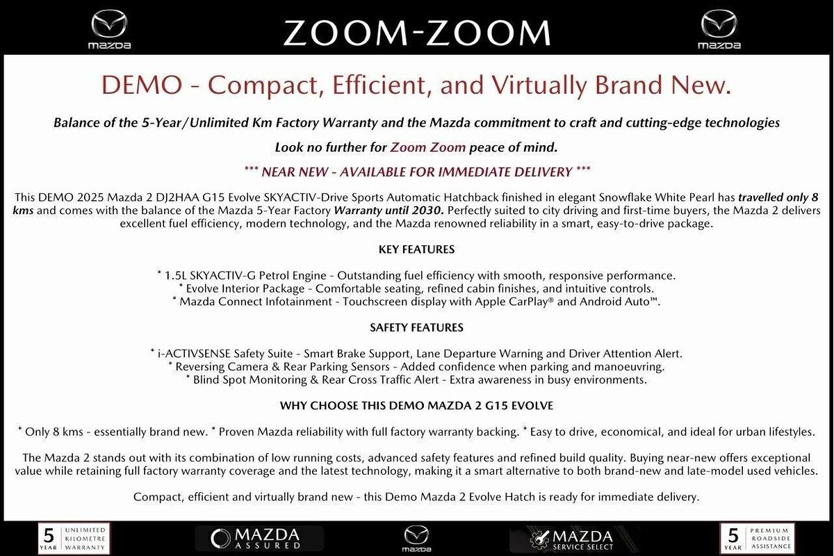 2025 Mazda 2 G15 Evolve DJ Series