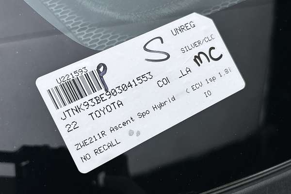 2022 Toyota Corolla Ascent Sport Hybrid ZWE211R thumb-23