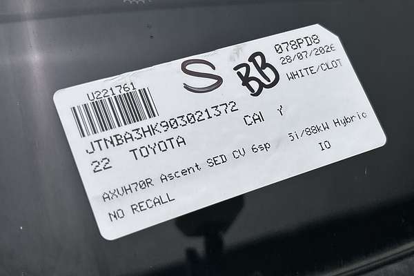 2022 Toyota Camry Ascent AXVH70R thumb-23