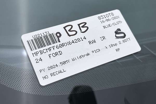 2024 Ford Ranger Wildtrak 4X4 2.0L thumb-23