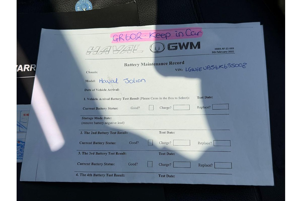 2022 GWM Jolion Ultra Hybrid A01