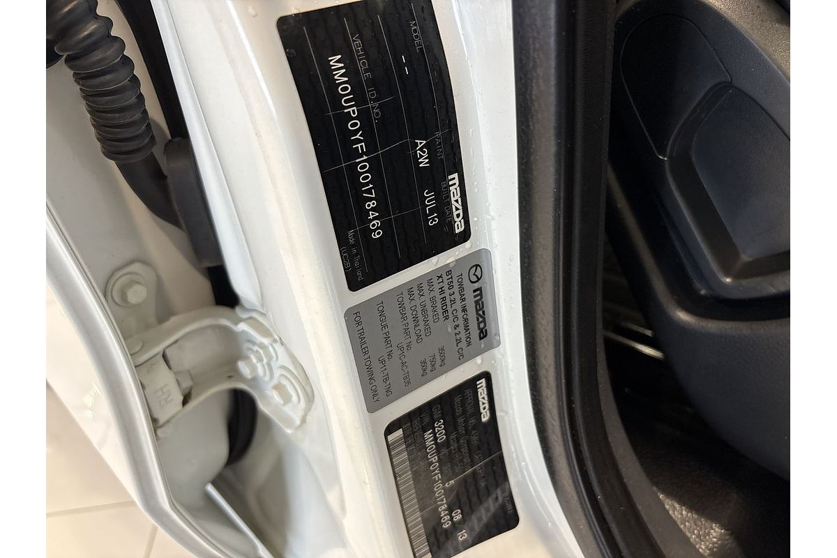 2013 Mazda BT-50 XT UP 4X4