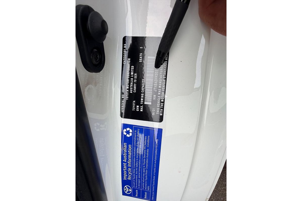 2021 Toyota Camry Ascent AXVH70R