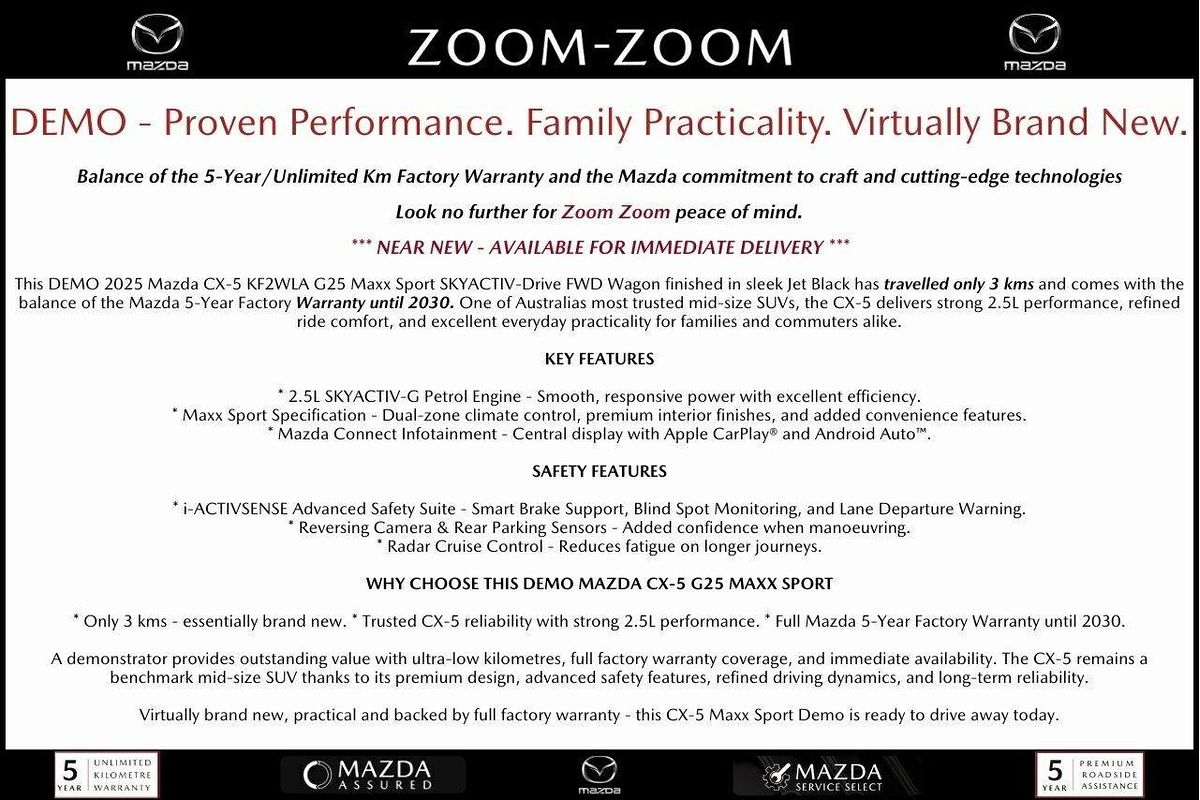 2025 Mazda CX-5 G25 Maxx Sport KF Series