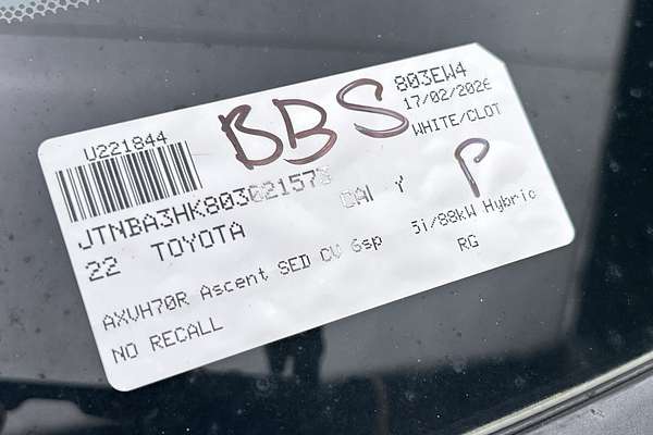 2022 Toyota Camry Ascent AXVH70R thumb-23