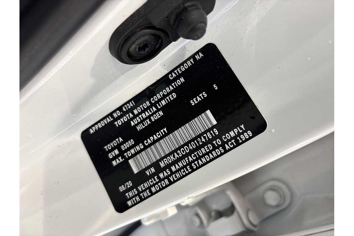 2020 Toyota Hilux SR GUN126R 4X4