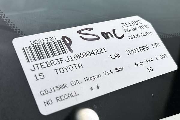 2015 Toyota Landcruiser Prado GXL GDJ150R thumb-23