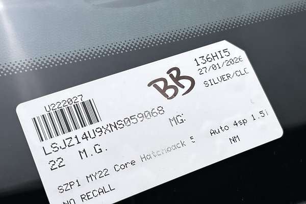 2022 MG MG3 Core thumb-23