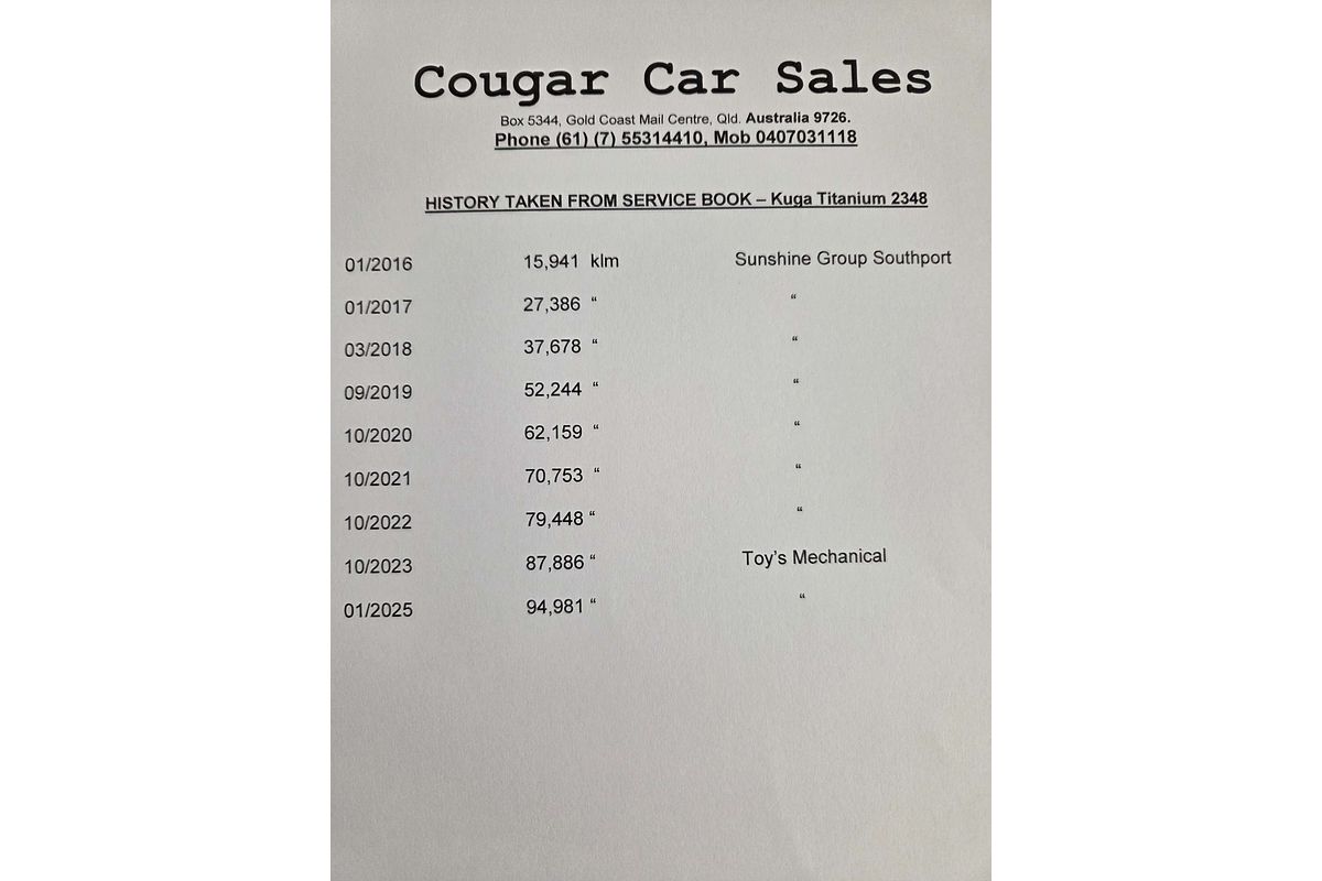 2014 Ford Kuga Titanium TF