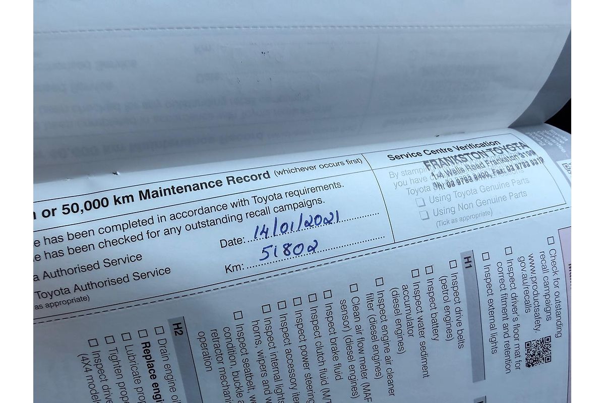 2018 Toyota Hilux SR5 GUN126R 4X4