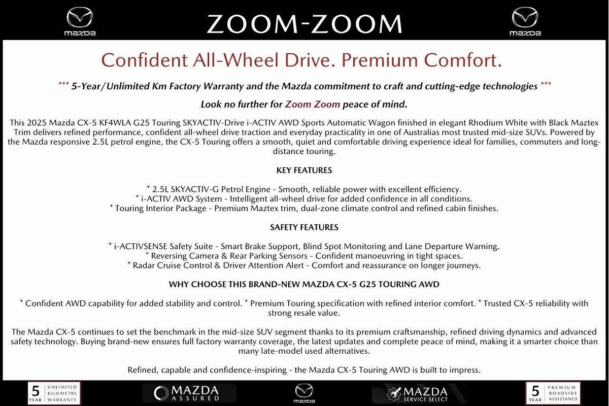 2025 Mazda CX-5 G25 Touring KF Series