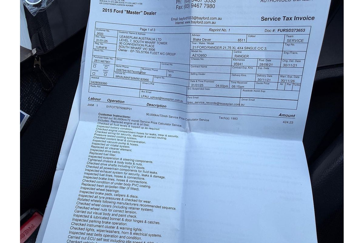 2021 Ford Ranger XL PX MkIII 4X4 3.2L