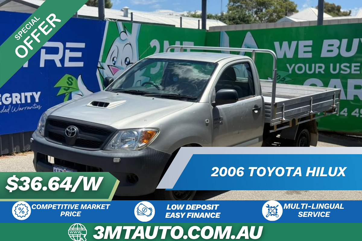 2006 Toyota Hilux SR KUN16R Rear Wheel Drive