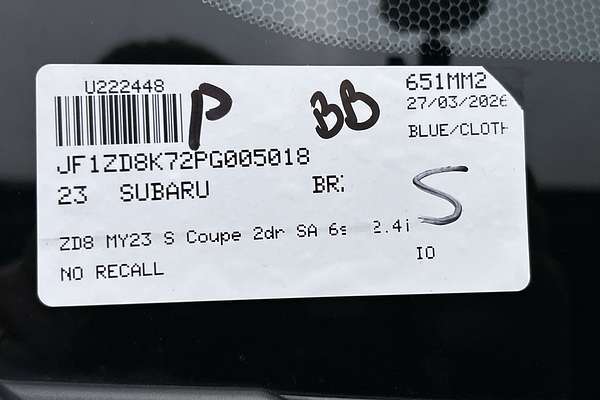 2023 Subaru BRZ S ZD8 thumb-23