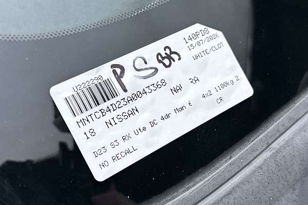 2018 Nissan Navara RX D23 Series 3 Rear Wheel Drive thumb-23