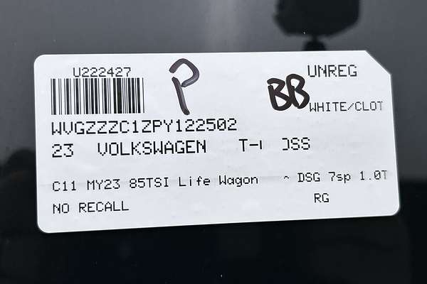 2023 Volkswagen T-Cross 85TSI Life C11 thumb-23