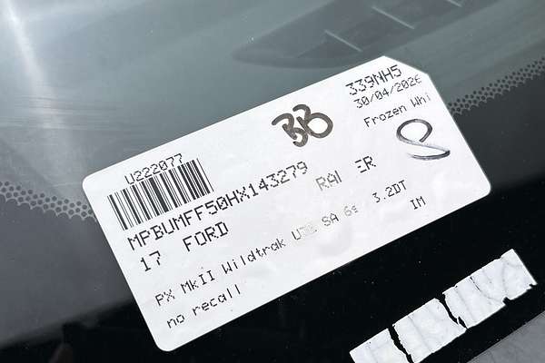 2017 Ford Ranger Wildtrak PX MkII 4X4 3.2L thumb-23