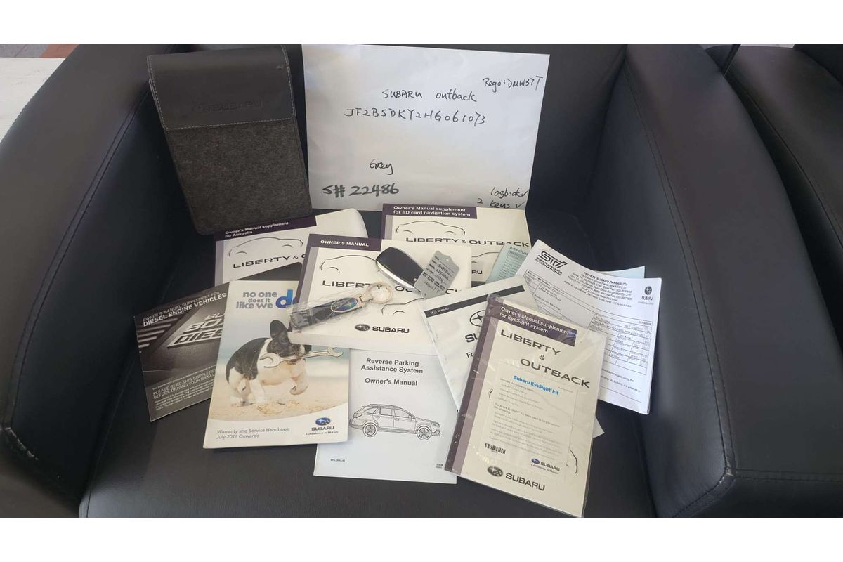 OUTBACK MY17 2.0D PREMIUM AWD 2.0L DT4 TURBO CDI CONTINUOUS VARIABLE 4D WAGON 