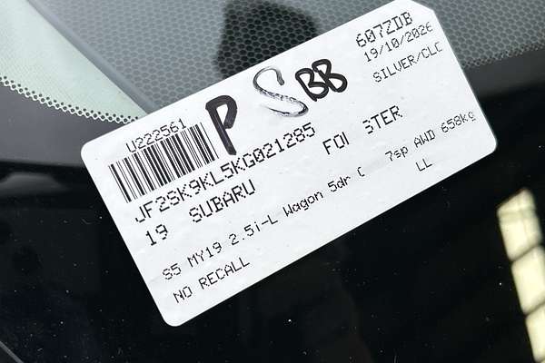 2019 Subaru Forester 2.5i-L S5 thumb-23