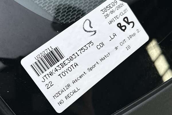 2022 Toyota Corolla Ascent Sport MZEA12R thumb-23