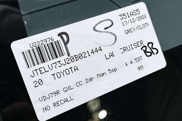 2020 Toyota Landcruiser GXL VDJ79R 4X4 thumb-22