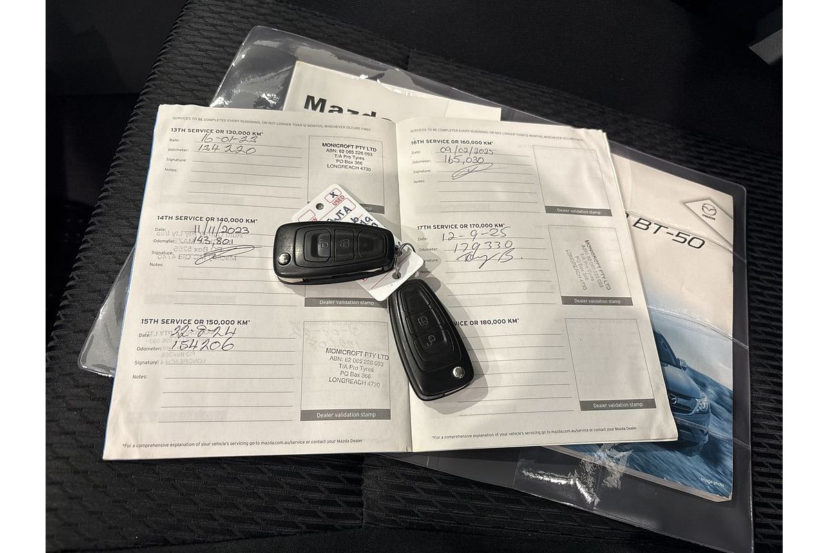 2016 Mazda BT-50 XTR Hi-Rider UR Rear Wheel Drive