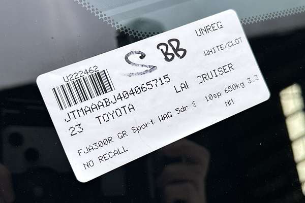 2023 Toyota Landcruiser GR Sport FJA300R thumb-23