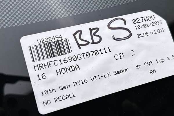 2016 Honda Civic VTi-LX 10th Gen thumb-23