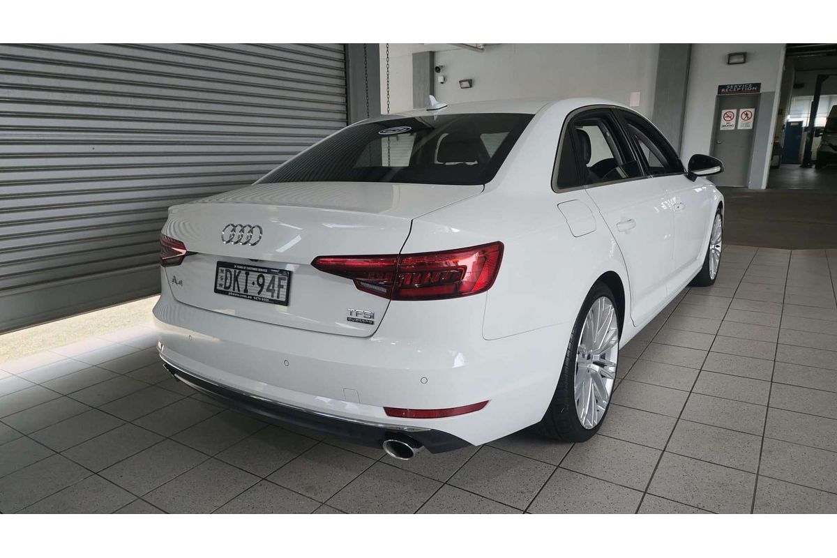 A4 F4 (B9) 2.0 TFSI S TRONIC SPORT 2.0L T4 TURBO DIRECT F/INJ 7 SP AUTO DUAL CLUTCH 4D SEDAN