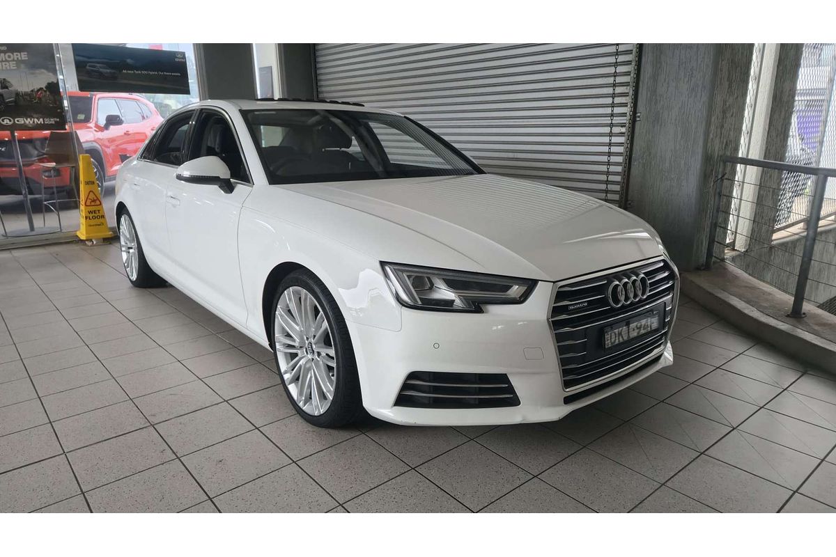 A4 F4 (B9) 2.0 TFSI S TRONIC SPORT 2.0L T4 TURBO DIRECT F/INJ 7 SP AUTO DUAL CLUTCH 4D SEDAN 