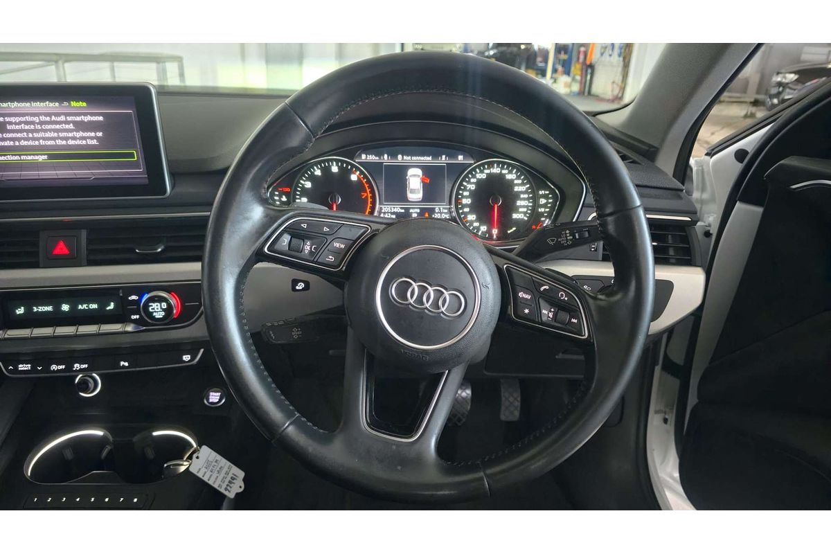A4 F4 (B9) 2.0 TFSI S TRONIC SPORT 2.0L T4 TURBO DIRECT F/INJ 7 SP AUTO DUAL CLUTCH 4D SEDAN