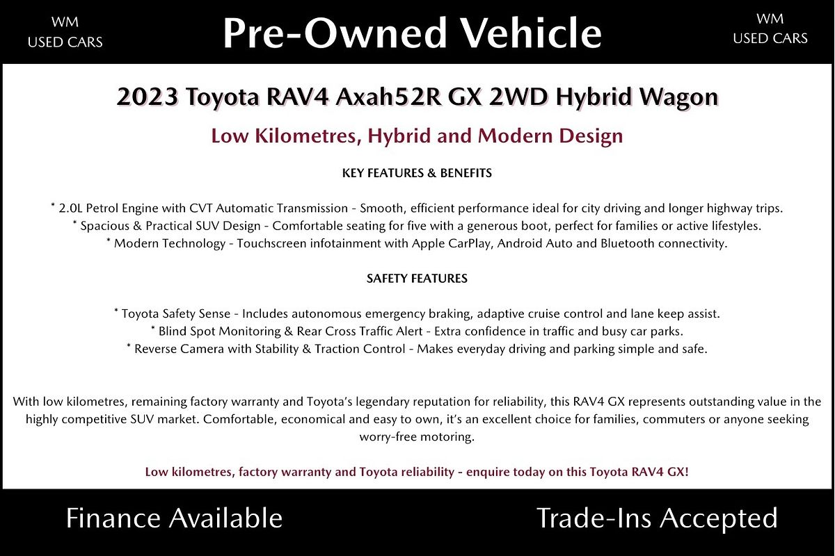 2023 Toyota RAV4 GX AXAH52R