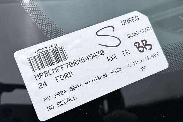 2024 Ford Ranger Wildtrak 4X4 3.0L thumb-23