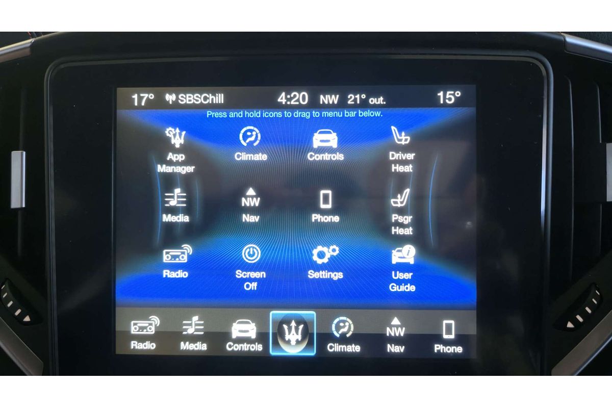 GHIBLI M157 MY17 S 3.0L TV6 TURBO MPFI 8 SP AUTOMATIC 4D SEDAN