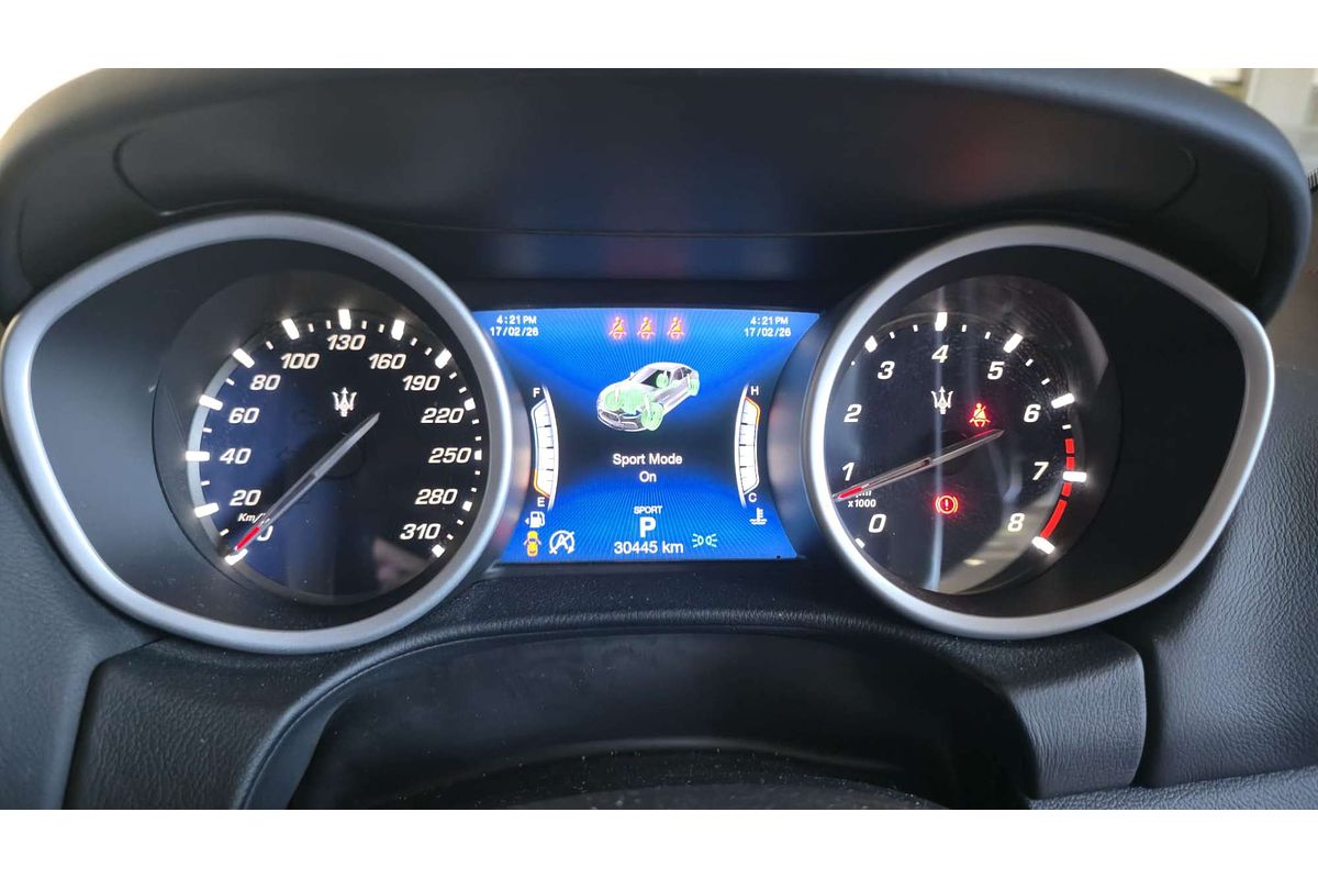 GHIBLI M157 MY17 S 3.0L TV6 TURBO MPFI 8 SP AUTOMATIC 4D SEDAN