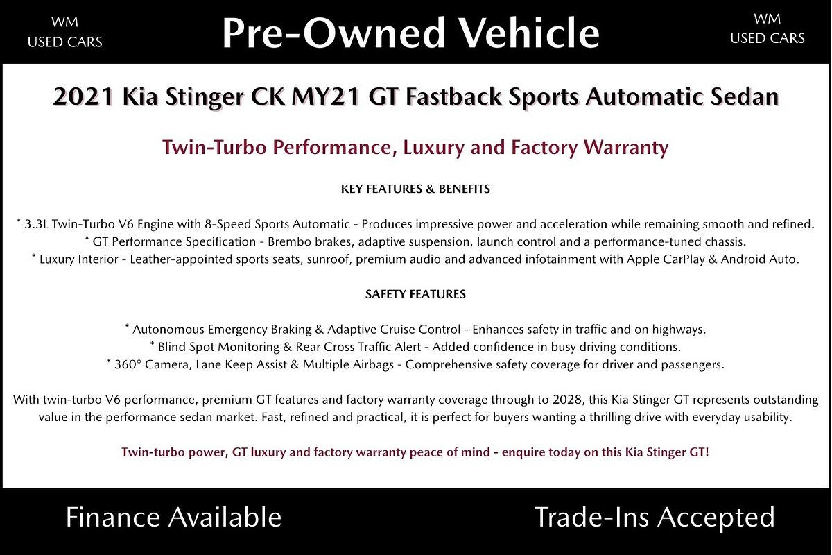 2021 Kia Stinger GT CK