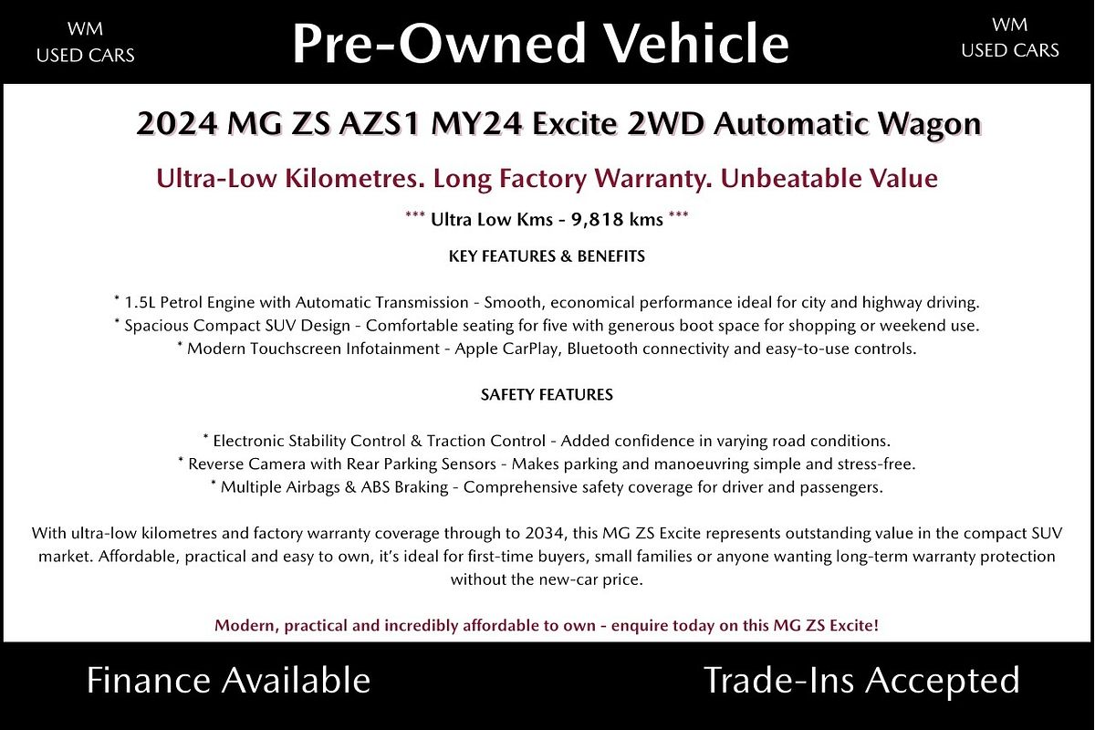 2024 MG ZS Excite AZS1