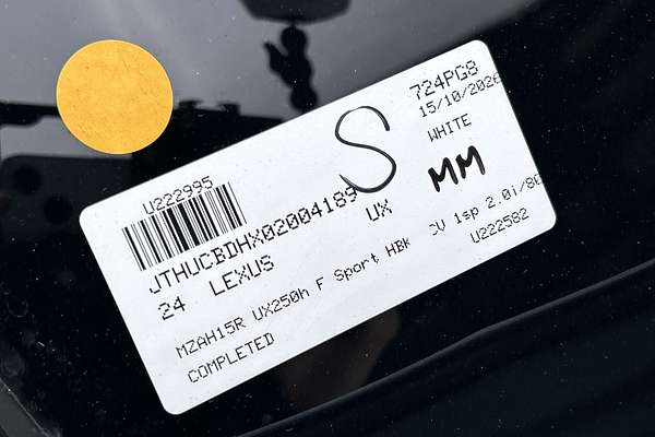 2024 Lexus UX UX300h F Sport MZAH16R thumb-23