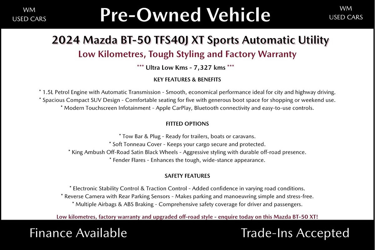 2024 Mazda BT-50 XT TF 4X4