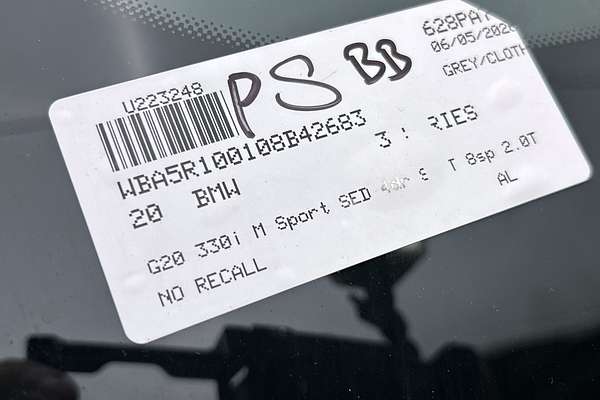 2020 BMW 3 Series 330i M Sport G20 thumb-23