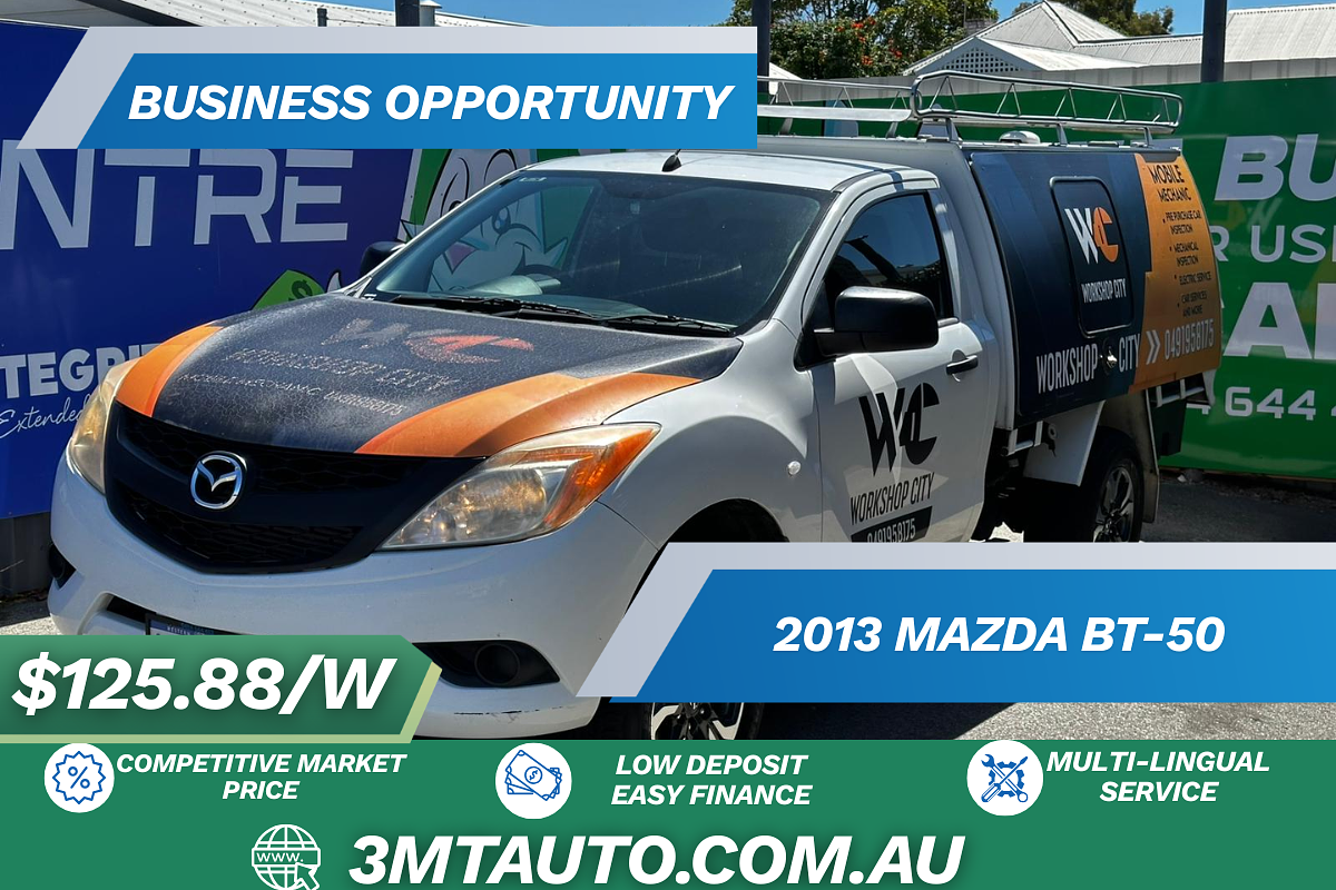 2013 Mazda BT-50 XT Hi-Rider UP Rear Wheel Drive