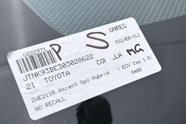 2021 Toyota Corolla Ascent Sport Hybrid ZWE211R thumb-23