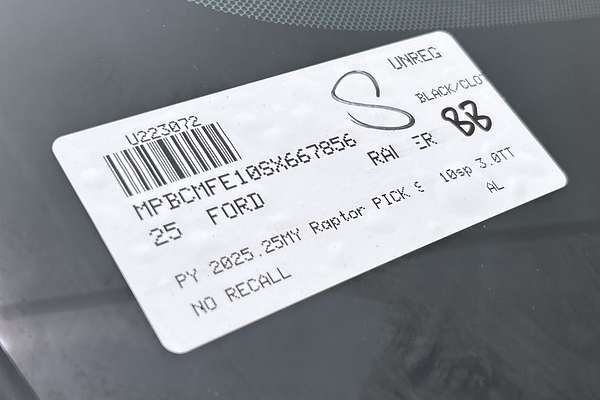 2025 Ford Ranger Raptor 4X4 3.0L thumb-23