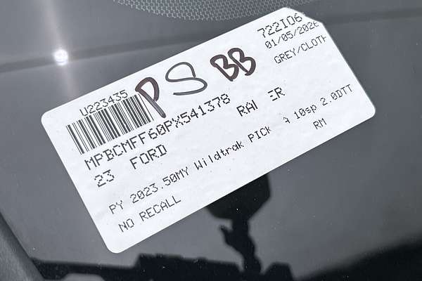 2023 Ford Ranger Wildtrak 4X4 2.0L thumb-23