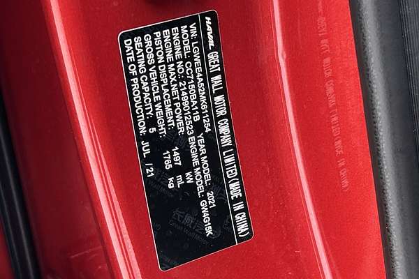 2021 GWM Jolion Premium A01 thumb-23