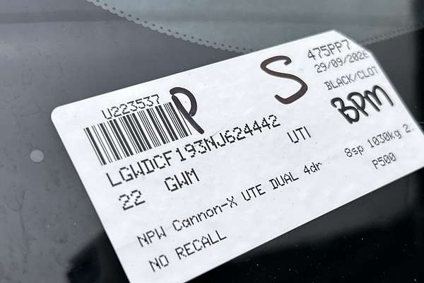 2022 GWM Ute Cannon-X NPW 4X4 thumb-23