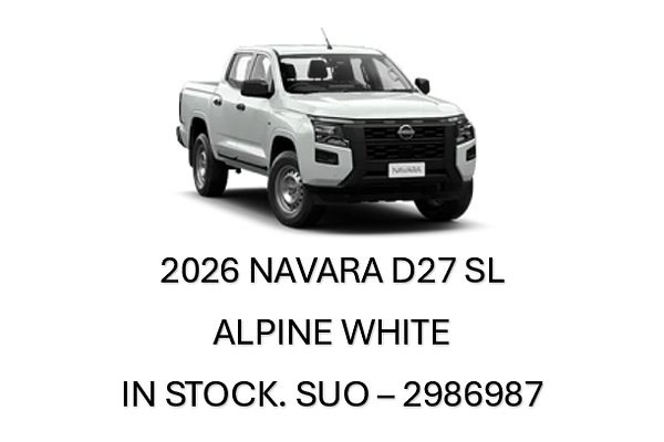 2026 Nissan Navara SL D27 4X4