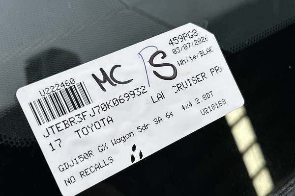 2017 Toyota Landcruiser Prado GX GDJ150R thumb-23