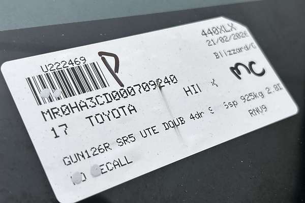 2017 Toyota Hilux SR5 GUN126R 4X4 thumb-23